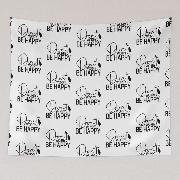 Item preview, Dont Worry Be Happy Christmas - Positive Joyful Holiday Graphic designed and sold by FuzionRaptor.
