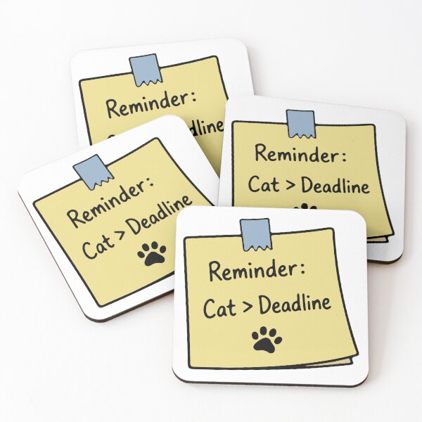 Item preview, Cat Supervisor Sticky Note - Deadline designed and sold by MalisoStickers.