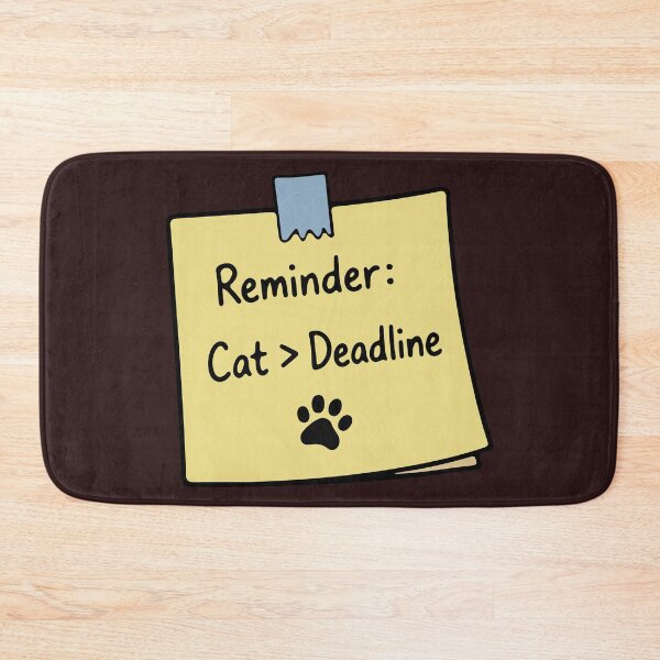 Item preview, Cat Supervisor Sticky Note - Deadline designed and sold by MalisoStickers.