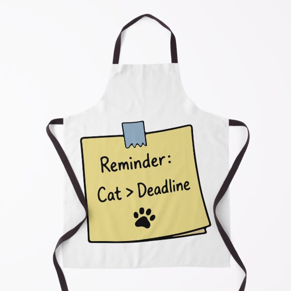 Item preview, Cat Supervisor Sticky Note - Deadline designed and sold by MalisoStickers.