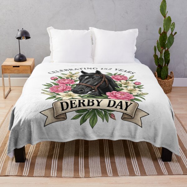Item preview, Celebrating 152 Years Derby Day Horse Racing Fan designed and sold by SofenArt.