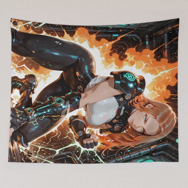 Item preview, anime warrior designed and sold by BorgSpareParts.