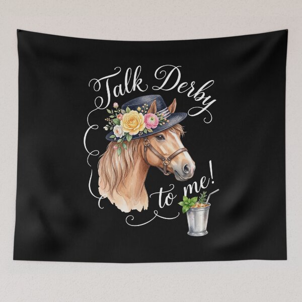 Item preview, Talk Derby To Me Horse Racing Kentucky Derby Fan designed and sold by SofenArt.