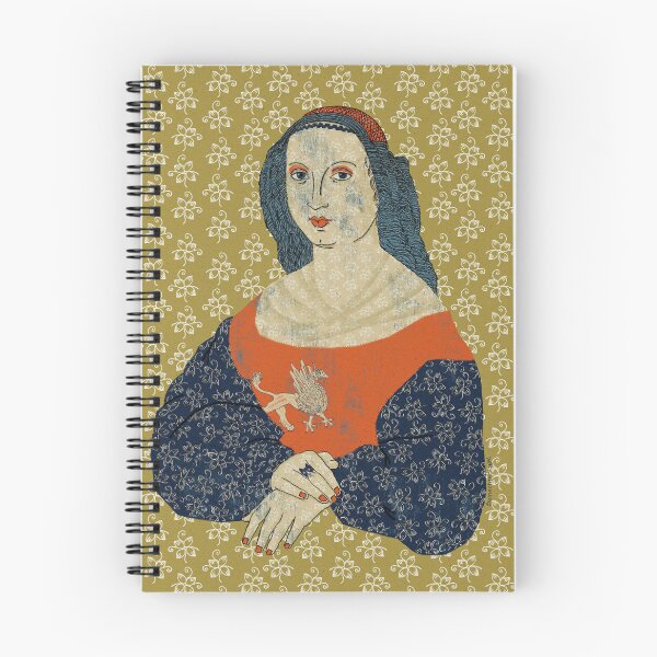 Item preview, Renaissance Muse with Griffin – Vintage Portrait with floral sleeves & mysterious tattoo designed and sold by einechtervogel.