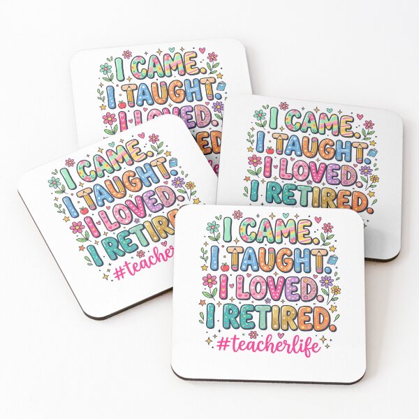 Item preview, I Came. I Taught. I Loved. I Retired. Teacher Retirement Gift designed and sold by SofenArt.