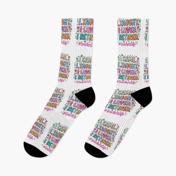 Item preview, I Came. I Taught. I Loved. I Retired. Teacher Retirement Gift designed and sold by SofenArt.