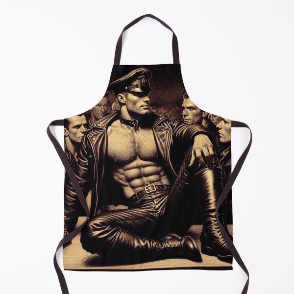 Item preview, Gay Leather Bar Daddy Hat Tom of Finland Leather Man Tribute Gay Art designed and sold by ItsAKinkThing.