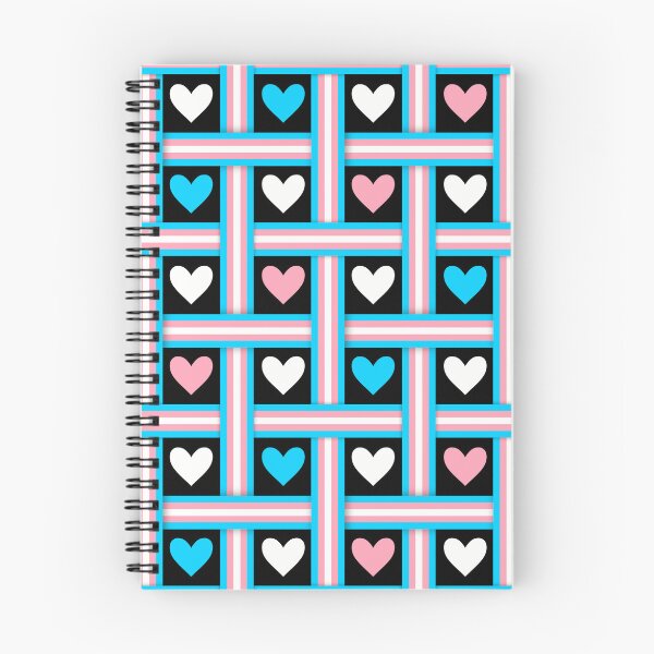 Item preview, Trans Flags and Hearts Black Background designed and sold by Don-A-Hue.