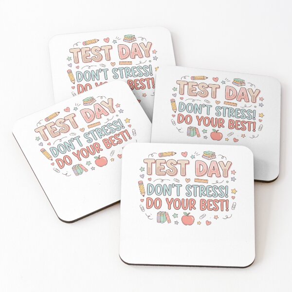 Item preview, Test Day Don't Stress! Do Your Best! Student Exam Teacher Encouragement Education designed and sold by SofenArt.
