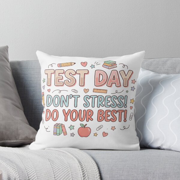 Item preview, Test Day Don't Stress! Do Your Best! Student Exam Teacher Encouragement Education designed and sold by SofenArt.