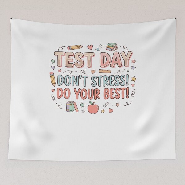 Item preview, Test Day Don't Stress! Do Your Best! Student Exam Teacher Encouragement Education designed and sold by SofenArt.