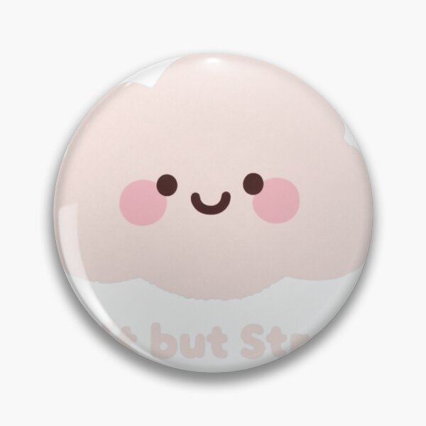 Item preview, Cute Cloud Soft But Strong Art - Kawaii Pink Cloud - Inspirational Mental Health Decor designed and sold by JLMWorks.
