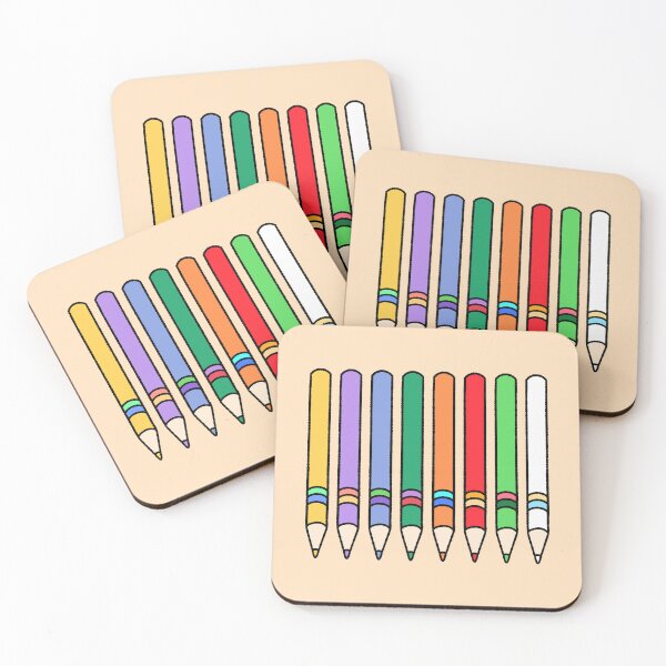 Item preview, Colorful Art Pencils Pattern - Cute Stationery Illustration designed and sold by ubborn.