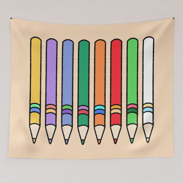 Item preview, Colorful Art Pencils Pattern - Cute Stationery Illustration designed and sold by ubborn.