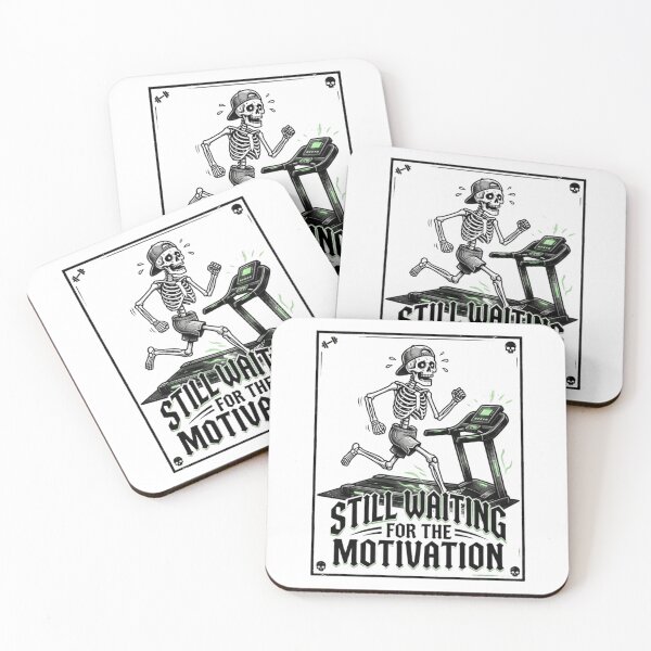 Item preview, Still waiting for motivation Skeleton Treadmill – for Cardio Lovers designed and sold by asmaqa.