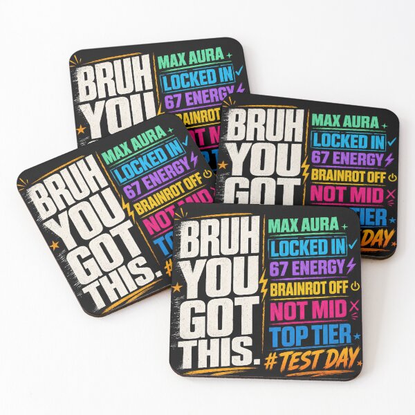 Item preview, Bruh You Got This - Gen Z Slang Test Day Motivation designed and sold by Canvas Vibe Studio.