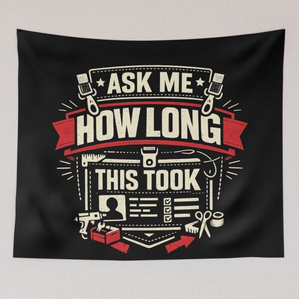 Item preview, Ask Me How Long This Took Cosplay Humor Shirt designed and sold by Fantsy-world.