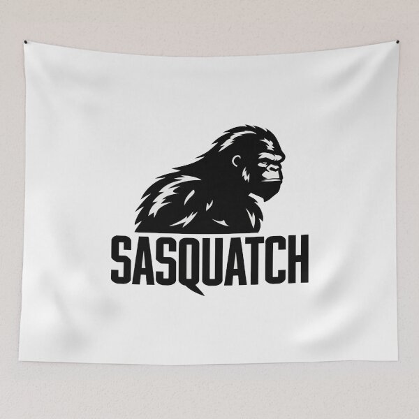 Item preview, Bold Sasquatch Forest Creature Logo – Minimalist Bigfoot Silhouette for Outdoors & Adventure Fans designed and sold by Bright Nest Studio.