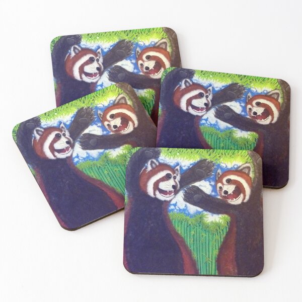 Item preview, Red Pandas amongst bamboo (not actual title) designed and sold by AbomProd.