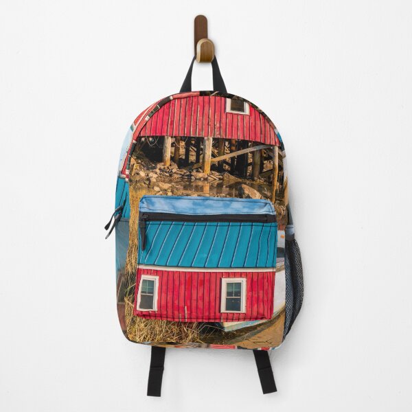 Item preview, Quaint Red Waterfront Building designed and sold by Gerard Fornarotto.