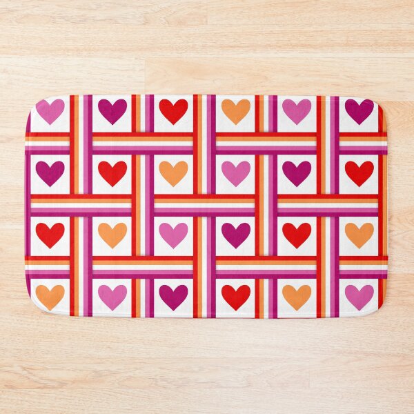 Item preview, Lesbian Pride Flags and Hearts designed and sold by Don-A-Hue.