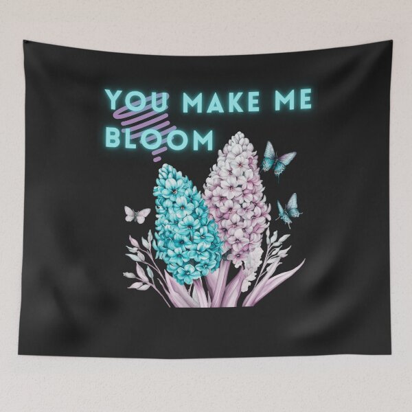 Item preview, You Make Me Bloom | Pastel Hyacinth & Butterfly Aesthetic  designed and sold by Aquarius-club.