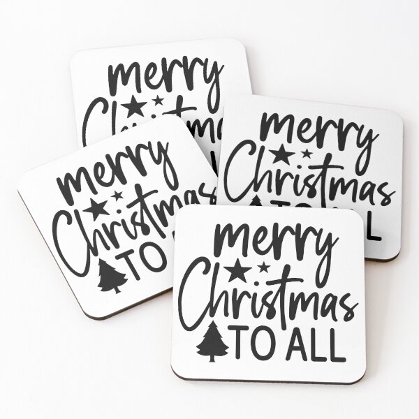 Item preview, Merry Christmas To All - Classic Festive Positive Holiday Spirit Gift designed and sold by FuzionRaptor.