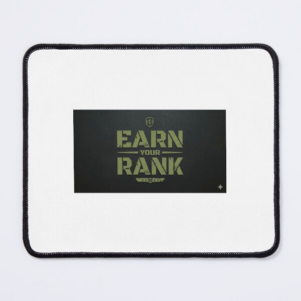 Item preview, Earn Your Rank Military Motivation Discipline Design designed and sold by DarioTactical.