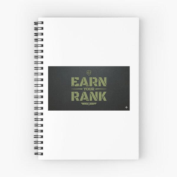 Item preview, Earn Your Rank Military Motivation Discipline Design designed and sold by DarioTactical.