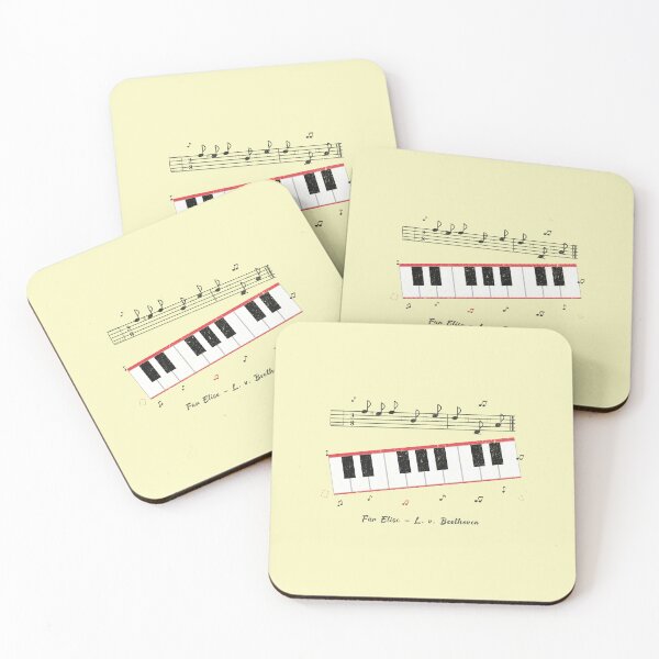Item preview, Fur Elise Beethoven Sheet Music Piano Keyboard T-shirt Design  designed and sold by ILOMON-ARTIVE.