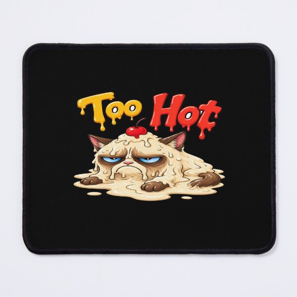 Item preview, Melting Ice‑Cream Cat – Cute “Too Hot” Summer Humor Design for Heatwave, Kawaii & Cat Lovers designed and sold by Bright Nest Studio.