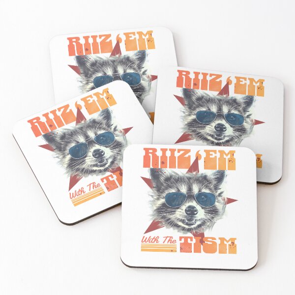 Item preview, Rizz ‘em With The Tism Funny Raccoon designed and sold by krystalRomanart.