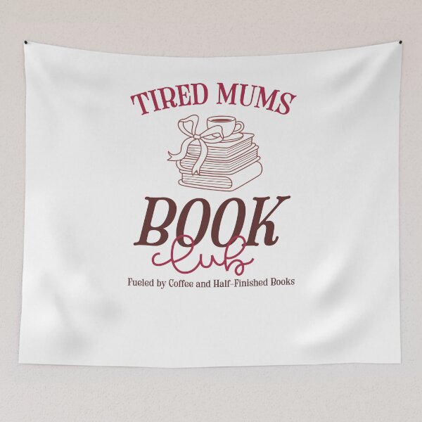 Item preview, Retro Tired Mums Book Club Aesthetic Coffee And Books designed and sold by krystalRomanart.