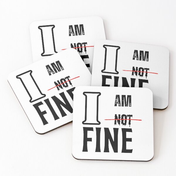 Item preview, I AM (NOT) FINE designed and sold by Sudheer SketchLab.