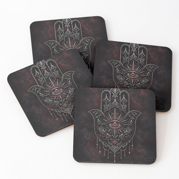 Item preview, Mystical Hamsa Hand ,Symbol Boho Spiritual Art ,Mandala Sacred Design designed and sold by Gold Turtle  Lina.