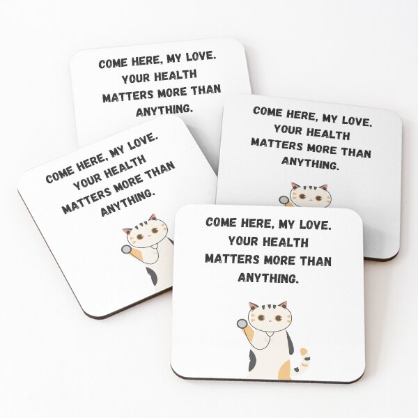 Aperçu de l'œuvre Cute Cat Doctor - Health Matters Encouragement créée et vendue par PeplumiArt.
