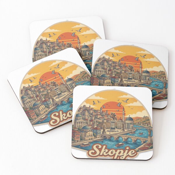 Item preview, Skopje Vintage Retro Travel Design designed and sold by MIArt Studio.
