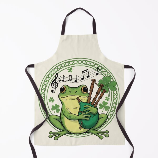 Item preview, Traditional Tunes: Frog Playing Bagpipes designed and sold by MalisoStickers.