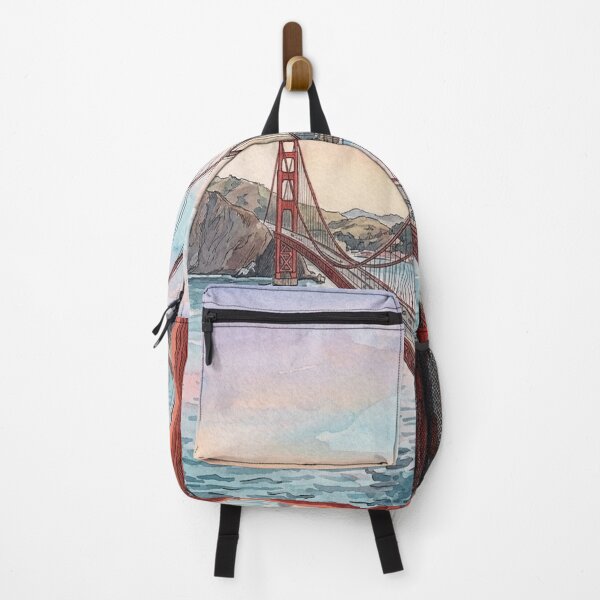 Item preview, Golden Gate and Bay Watercolor Skyline designed and sold by POSTERIOCREW.