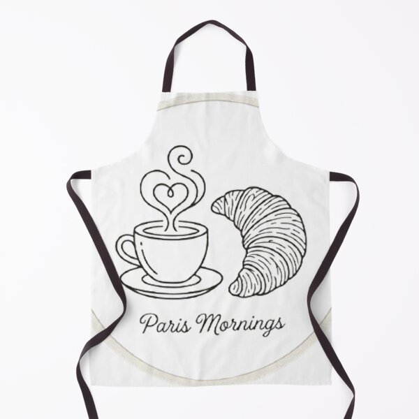 Item preview, Paris Mornings Coffee and Croissant Art - French Cafe Badge Design designed and sold by MT-Hub | Cute Aesthetic Art, Stickers & Phone Cases.