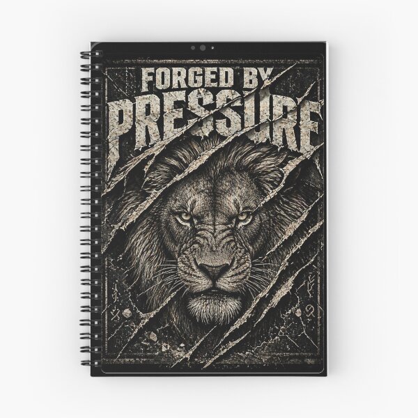 Item preview, Founder Forged By Pressure Lion Industrial Grit Mindset Art Print designed and sold by SavannaStrikes.