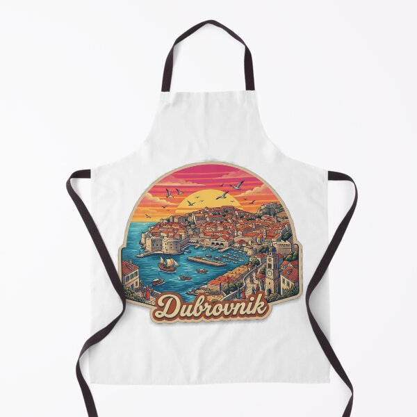 Item preview, Dubrovnik Vintage Retro Travel Design designed and sold by MIArt Studio.