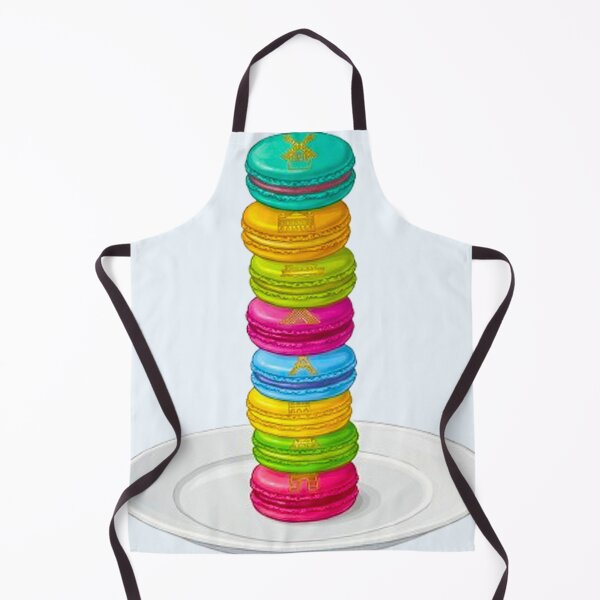 Item preview, Colorful French Macaron Tower - Parisian Landmarks Dessert Art designed and sold by MT-Hub | Cute Aesthetic Art, Stickers & Phone Cases.