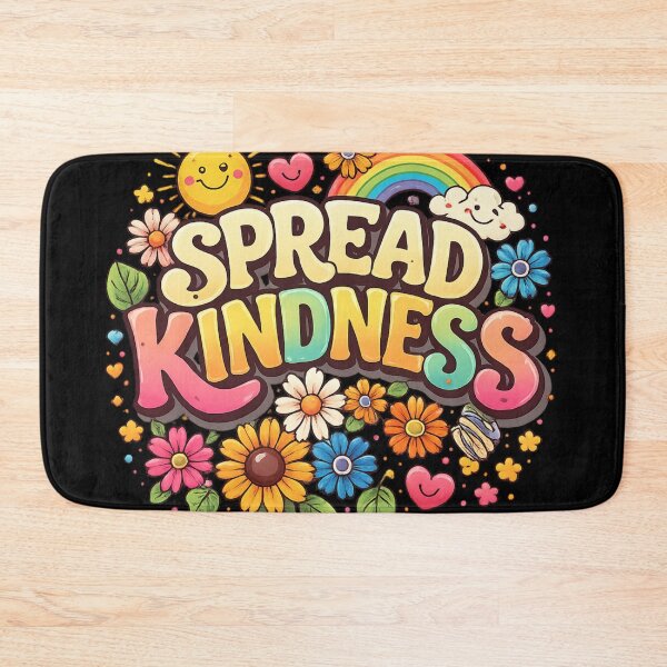 Item preview, Spread Kindness – Cute Floral Rainbow Positivity Aesthetic Design designed and sold by WinterStorm01.