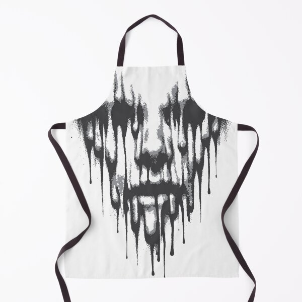 Item preview, A haunting dripping skull rendered in black spray paint, the melting face evokes horror, decay and urban graffiti aesthetics designed and sold by Dejbar.