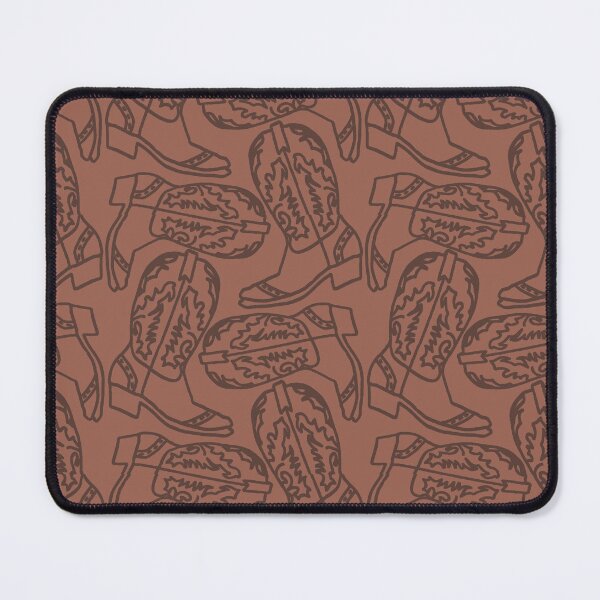Item preview, Western Cowboy Boot Pattern - brown monochrome designed and sold by KelseyNY.