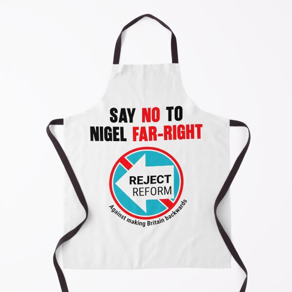 Item preview, SAY NO TO NIGEL FARAGE / FAR-RIGHT Reform UK designed and sold by ChuckyTJones.