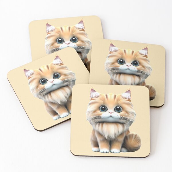 Item preview, Cute Fluffy Maine Coon Cat Illustration designed and sold by The Digital Compass.