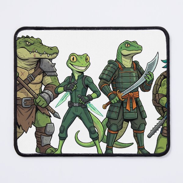 Item preview, Epic Reptile Warrior Squad Fantasy Art designed and sold by LYZ7VANI.