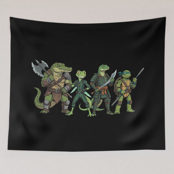 Item preview, Epic Reptile Warrior Squad Fantasy Art designed and sold by LYZ7VANI.